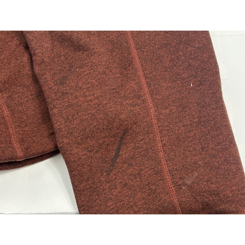 Men's M The North Face Gordon Lyons Sweater  Heather Rust Red Fleece Jacket Logo - Picture 8 of 16